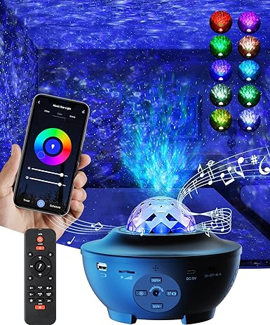 𝙃𝙤𝙢𝙞𝙫𝙚𝙭™ Galaxy Ocean Light Projector – بروجكتر ضوء المجرة والمحيط