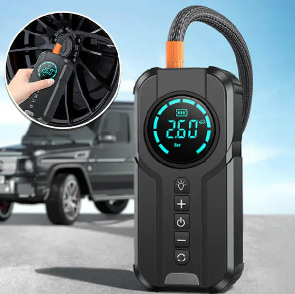 𝙃𝙤𝙢𝙞𝙫𝙚𝙭Jump Starter With Air Pump هيكساليفينغ™ جهاز تشغيل البطارية مع منفاخ هواء