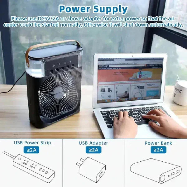 𝙃𝙤𝙢𝙞𝙫𝙚𝙭™Mini Air Coolerهيكساليفينغ™ ميني مكيف الهواء المحمول