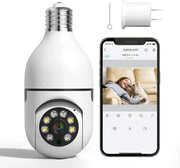 𝙃𝙤𝙢𝙞𝙫𝙚𝙭™ Night Vision Wireless Bulb Camera – كاميرا لمبة ذكية برؤية ليلية