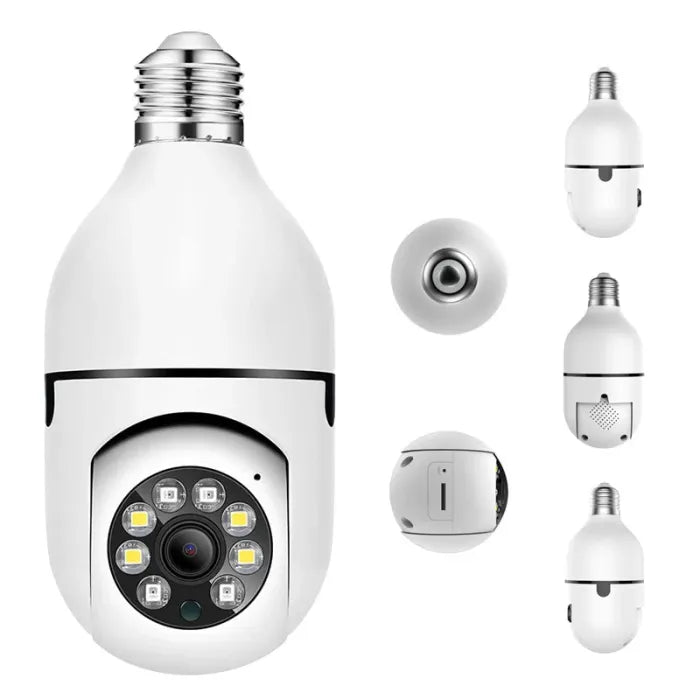 𝙃𝙤𝙢𝙞𝙫𝙚𝙭™ Night Vision Wireless Bulb Camera – كاميرا لمبة ذكية برؤية ليلية