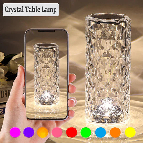 𝙃𝙤𝙢𝙞𝙫𝙚𝙭™LED Crystal Table Lamp – مصباح طاولة كريستال