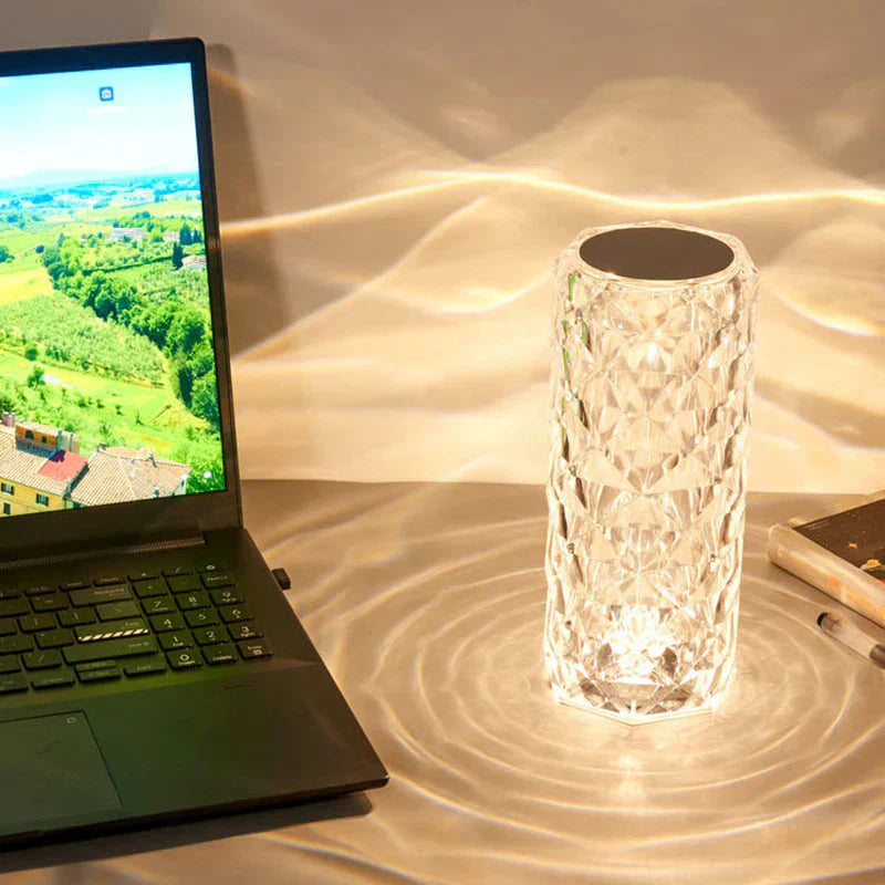 𝙃𝙤𝙢𝙞𝙫𝙚𝙭™LED Crystal Table Lamp – مصباح طاولة كريستال